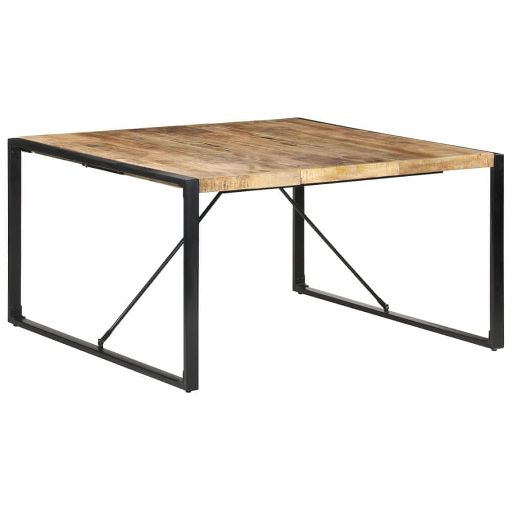 Petromila vidaXL Jedálenský stôl 140x140x75 cm surové mangovníkové drevo